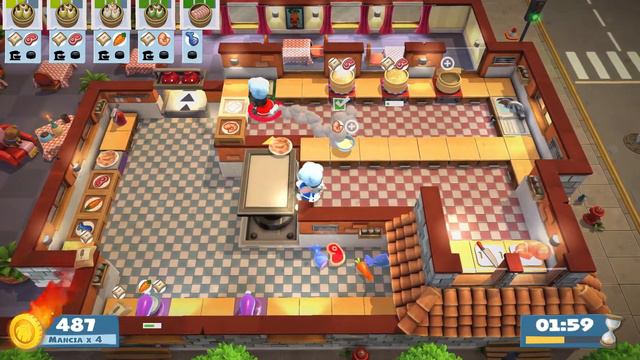 (outdated) Overcooked 2. Story Kevin 3 | 2 players online coop 4 stars | Score: 1267 смотреть онлайн