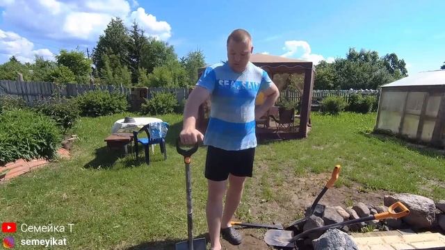 Обзор лопаты FISKARS Solid Prof. Копаю лопатой в пруду на участке, занырнул в пруд проверить глубин смотреть онлайн