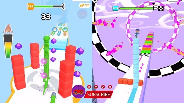 Circles Run 3D, Marble Run 3D Satisfying Mobile Games All Levels Gameplay смотреть онлайн