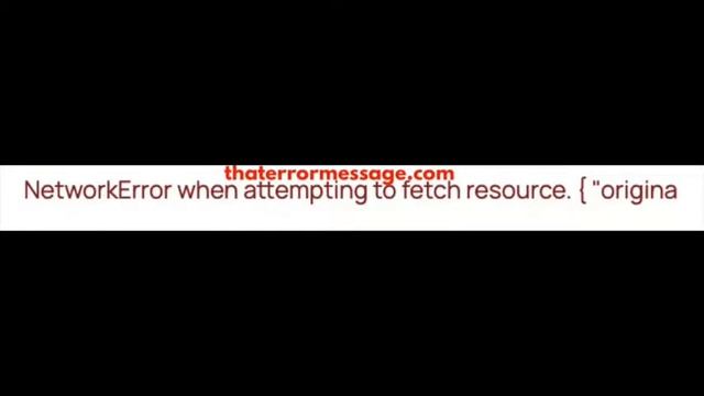 NetworkError When Attempting To Fetch Resource (Opensea)