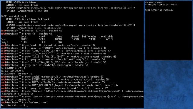 Arch Linux installation recording to kernel 5.5.8-arch1-1 (core) смотреть онлайн