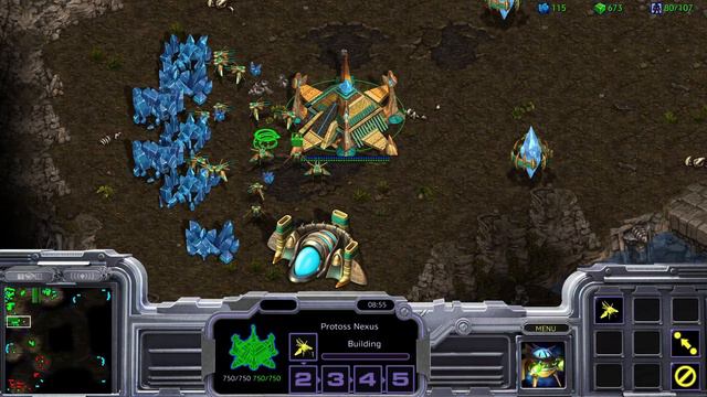 Starcraft Remastered Map Fighting Spirit 1.3 Protoss vs Terran 0/0/0노업 프사기 병력 vs 2/2업 메카닉을 이긴다고? смотреть онлайн