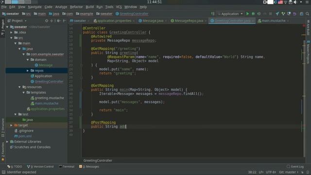 Spring Boot JPA (Hibernate): добавляем базу данных в веб приложение на Java (простой сайт) смотреть онлайн
