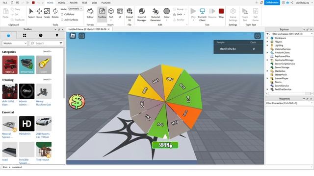 Создание рулетки в Роблокс Студио смотреть онлайн