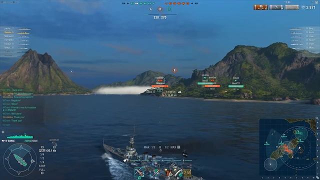 World of Warships - A Bad First-hand Azure Lane Nelson Experience [Uncut] смотреть онлайн