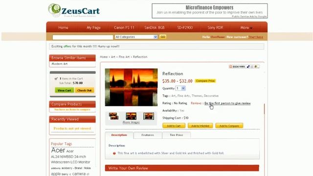 My Account Detail in Zeuscart смотреть онлайн