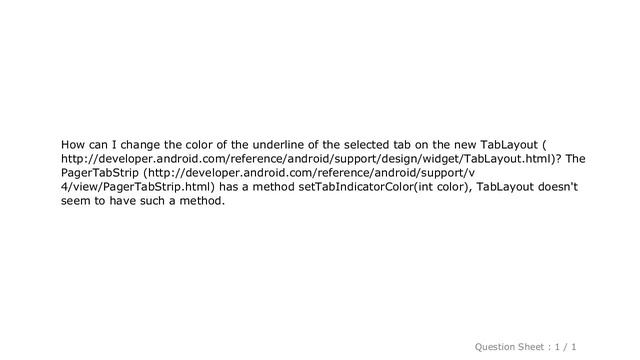 Android : TabLayout color of selected tab underline смотреть онлайн