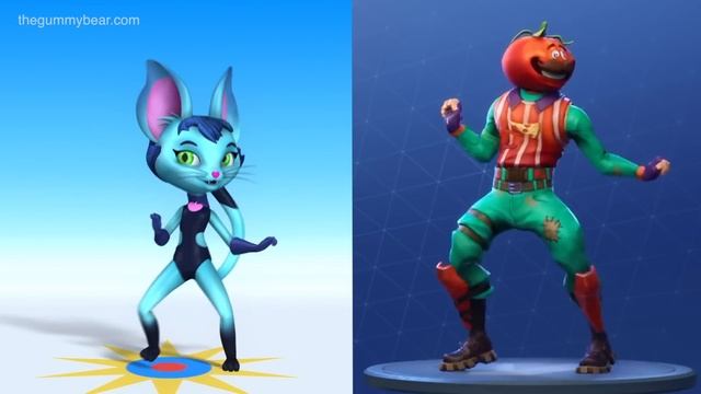 FORTNITE DANCE CHALLENGE with Gummy Bear and Friends - Gummibär The Gummy Bear Song смотреть онлайн