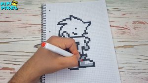 СОНИК В КИНО - PIXEL ART !!! РИСУНКИ ПО КЛЕТОЧКАМ
