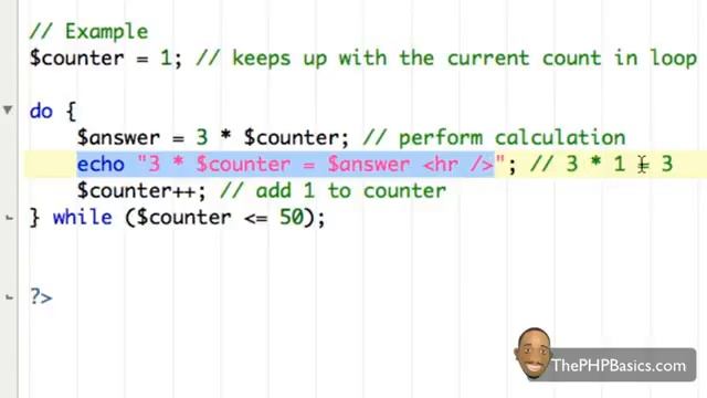 Tutorial 16 - Do while loop in php смотреть онлайн