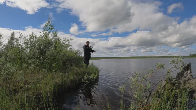 часть 2. Ловля хариуса на бамбарду и мушки!