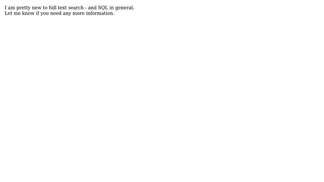 Databases: Full text search on two tsvector columns смотреть онлайн
