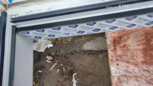 Установка алюминиевой двери.