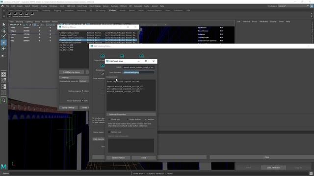 Python scripts on marking menus in Maya смотреть онлайн