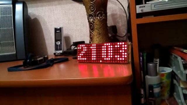 Часы на светодиодных матрицах смотреть онлайн