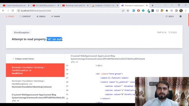 (14) Create Post Page | Build Blog System in Php Laravel смотреть онлайн