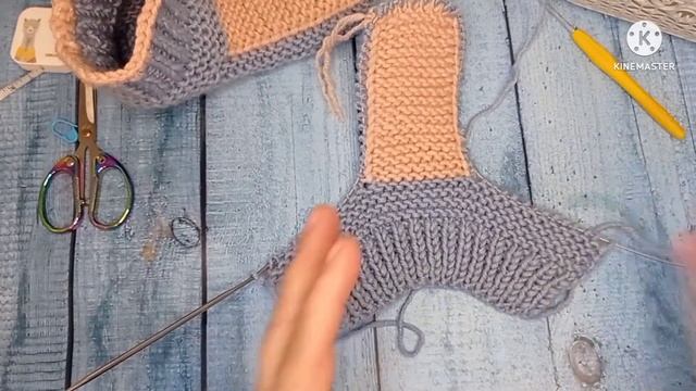 Вяжем следки на двух спицах... ??? смотреть онлайн