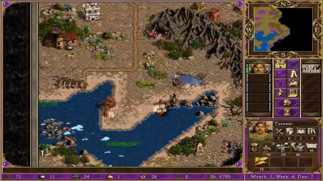 Heroes Chronicles (Impossible) - Warlords of the Wasteland - Map 1 смотреть онлайн
