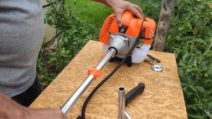 Как быстро собрать НОВОЮ БЕНЗОКОСУ (собираем мотокосу, триммер)