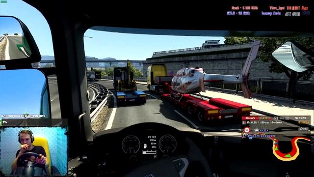 Euro Truck Simulator 2 / Тестим Thrustmaster TMX смотреть онлайн