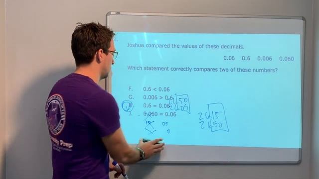 5.2(B) #1 - Comparing Decimals