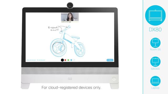 Experience White boarding on Cisco Video Devices смотреть онлайн