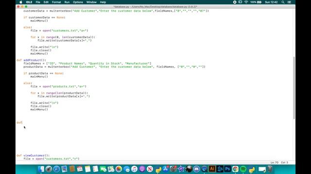 Build a Database in Python: Part 4 - Add / View Products (BTEC ICT Unit 4 Programming Help) смотреть онлайн