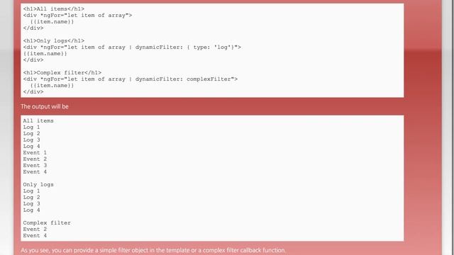 Filter array in template Angular2 смотреть онлайн