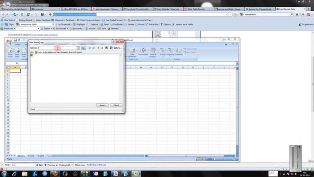 Copy Website Tables into Excel 2007 & 2010 Spreadsheets Step By Step Tutorial смотреть онлайн