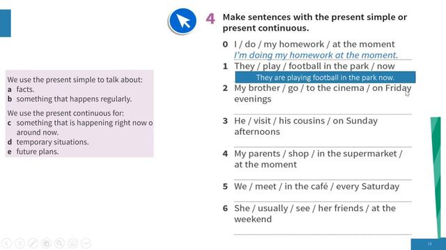 Present simple tense, Present Continuous tense, and Affirmations смотреть онлайн