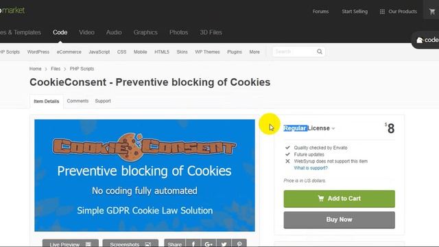 CookieConsent Preventive blocking of Cookies смотреть онлайн