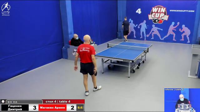 19:30 Гаценко Дмитрий 1-3 Магакян Армен стол 4 ЮГ-3 19.12.21 смотреть онлайн