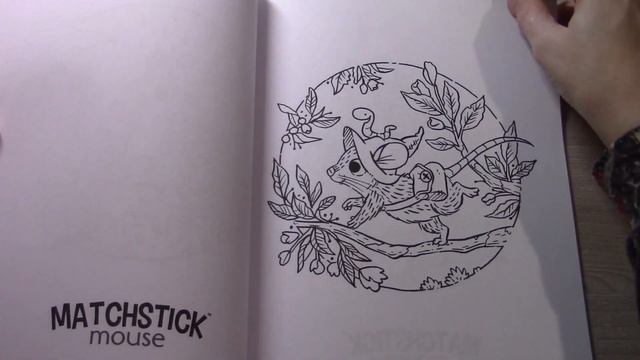 Обзор раскраски MATCHSTICK MOUSE SPRINGTIME coloring book смотреть онлайн