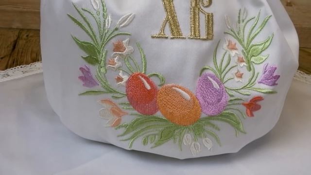 Пасхальные салфетки, пасхальницы и мешочки для кулича - мастерская "Крестильное" смотреть онлайн