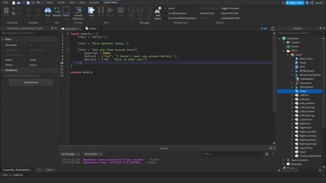 NPC Dialogue System kit (Roblox Studio) смотреть онлайн