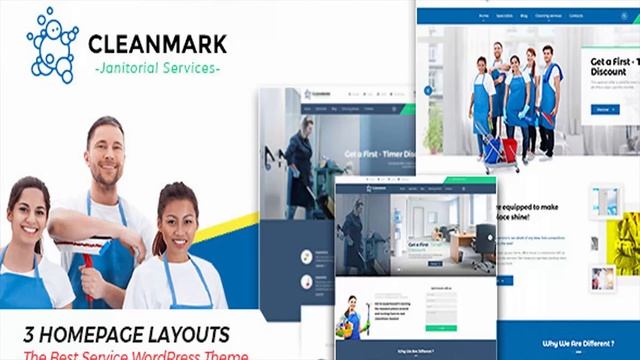 Cleanmark - Cleaning Janitorial Service WordPress Theme | Themeforest Website Templates and Themes смотреть онлайн