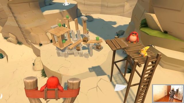 Птицы приходят в VR! Angry Birds VR Isle of Pigs(Oculus rift cv1 + touch) смотреть онлайн