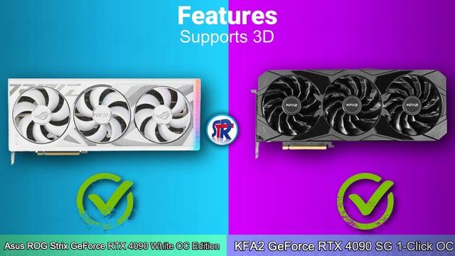 ASUS ROG STRIX GEFORCE RTX 4090 WHITE OC EDITION VS KFA2 GEFORCE RTX 4090 SG 1 CLICK OC смотреть онлайн