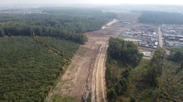 Строительство трассы М-12 на границе Москвы и Московской области смотреть онлайн