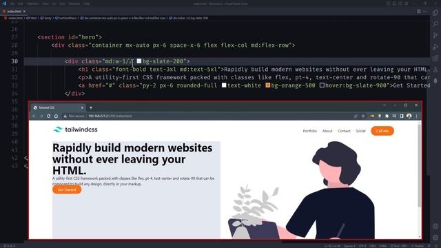 تصميم موقع كامل باستخدام #tailwindcss смотреть онлайн