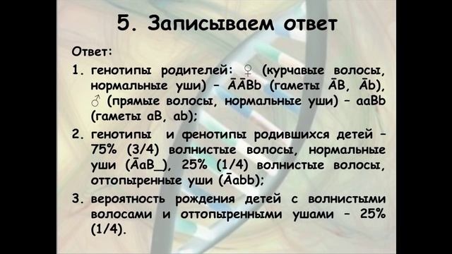 Методические особенности и приёмы решения задач по генетике смотреть онлайн