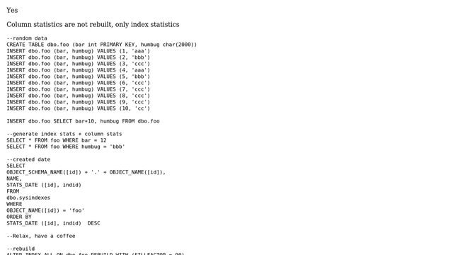 DevOps & SysAdmins: Rebuild index --＞ update statistics? (2 Solutions!!) смотреть онлайн