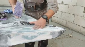 ОТ рихтовки ДО покраски Алюминия #покраска #рихтовка