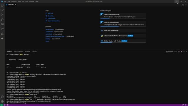 Module 5 Retrieve and deploy existing Docker image locally смотреть онлайн