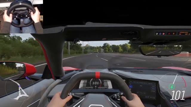 Forza Horizon 4 - C8 Corvette Gameplay! (Steering Wheel + Paddle Shifters) смотреть онлайн