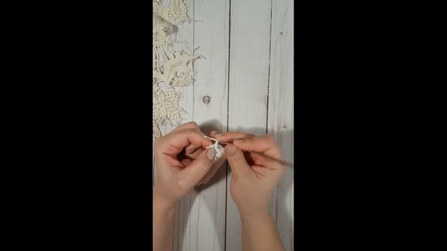 Скрапбукинг. Мини мастер-класс многоуровневый вязанный цветочек. смотреть онлайн