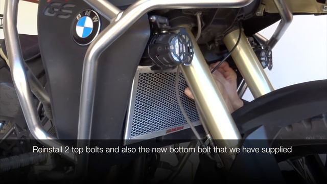BMW F800 GSA 2013 - 2018 Rad Guard fitting instructions смотреть онлайн