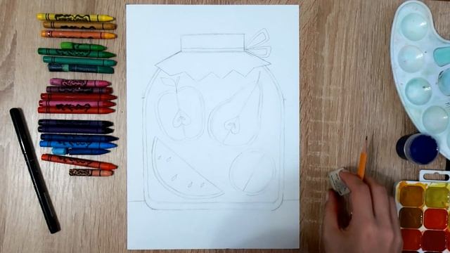 Рисование для детей. Компот-ассорти. Часть1. смотреть онлайн