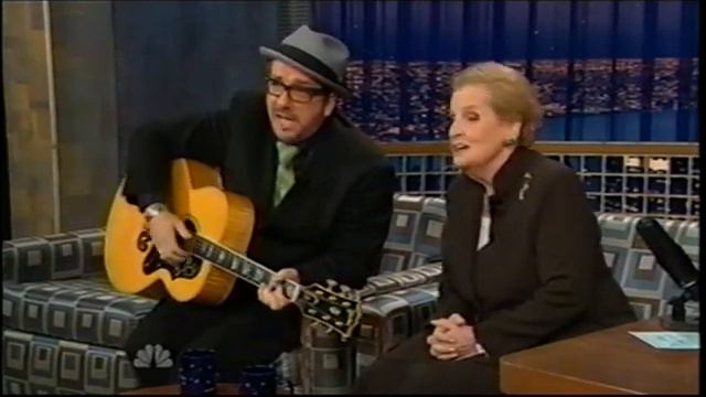 Elvis Costello & Madeleine Albright sing Don't Fence Me In смотреть онлайн