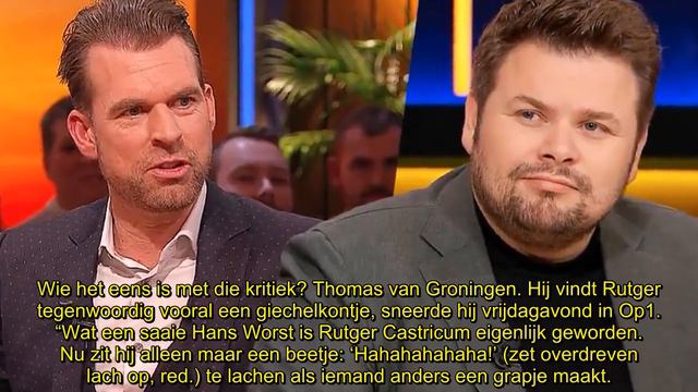 Zó zwak: Rutger Castricum noemt Thomas van Groningen ‘vies dik’ смотреть онлайн